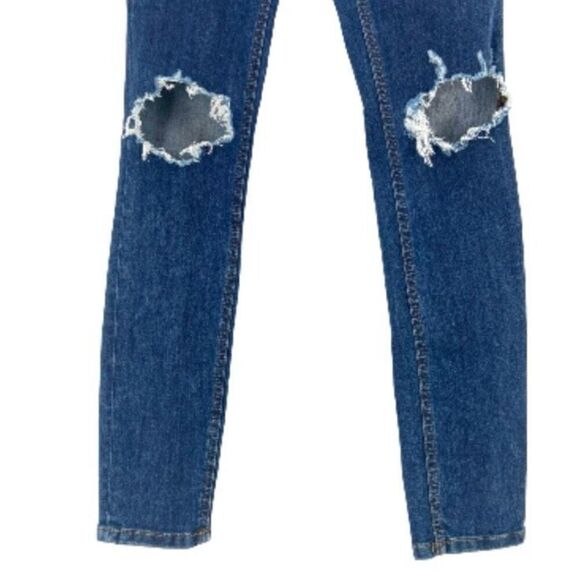 Free People Busted Knee High Waist Skinny Jeans Size 26 NWT - Picture 4 of 11